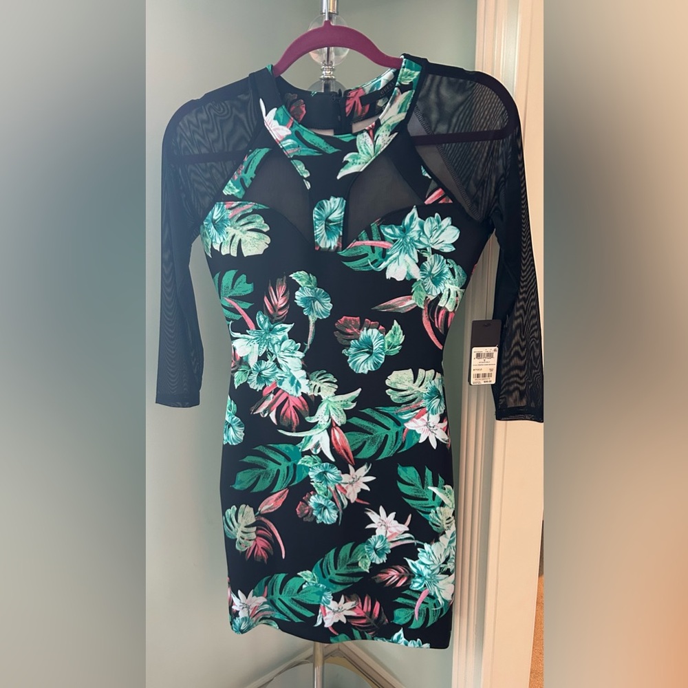 Guess Black and Floral Dress